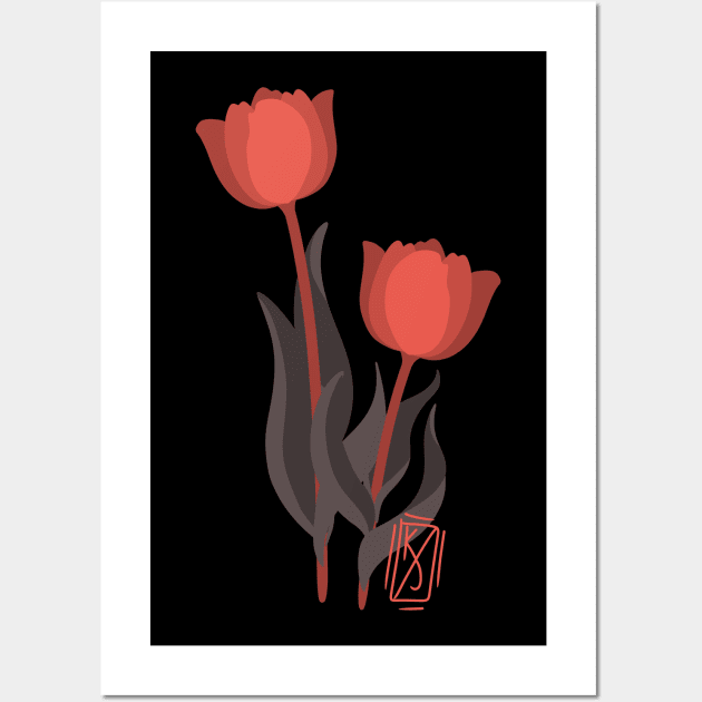 Tulips Wall Art by Pastel.Punkk